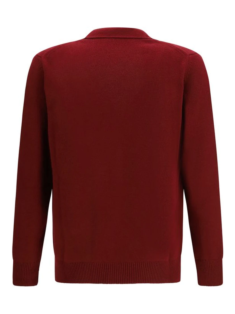 Bordeaux Wool Cardigan