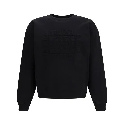 Black Cotton Sweatshirt