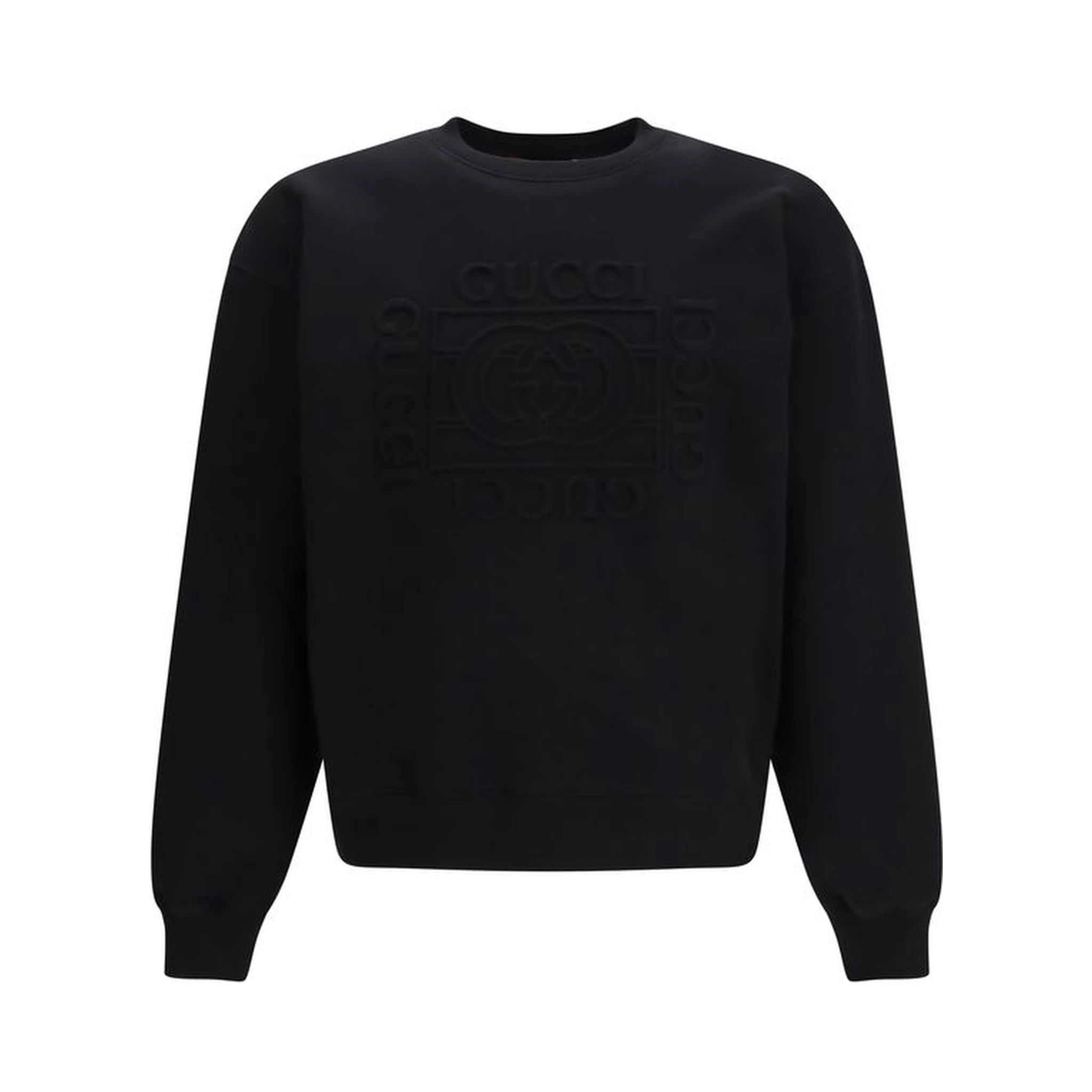Black Cotton Sweatshirt