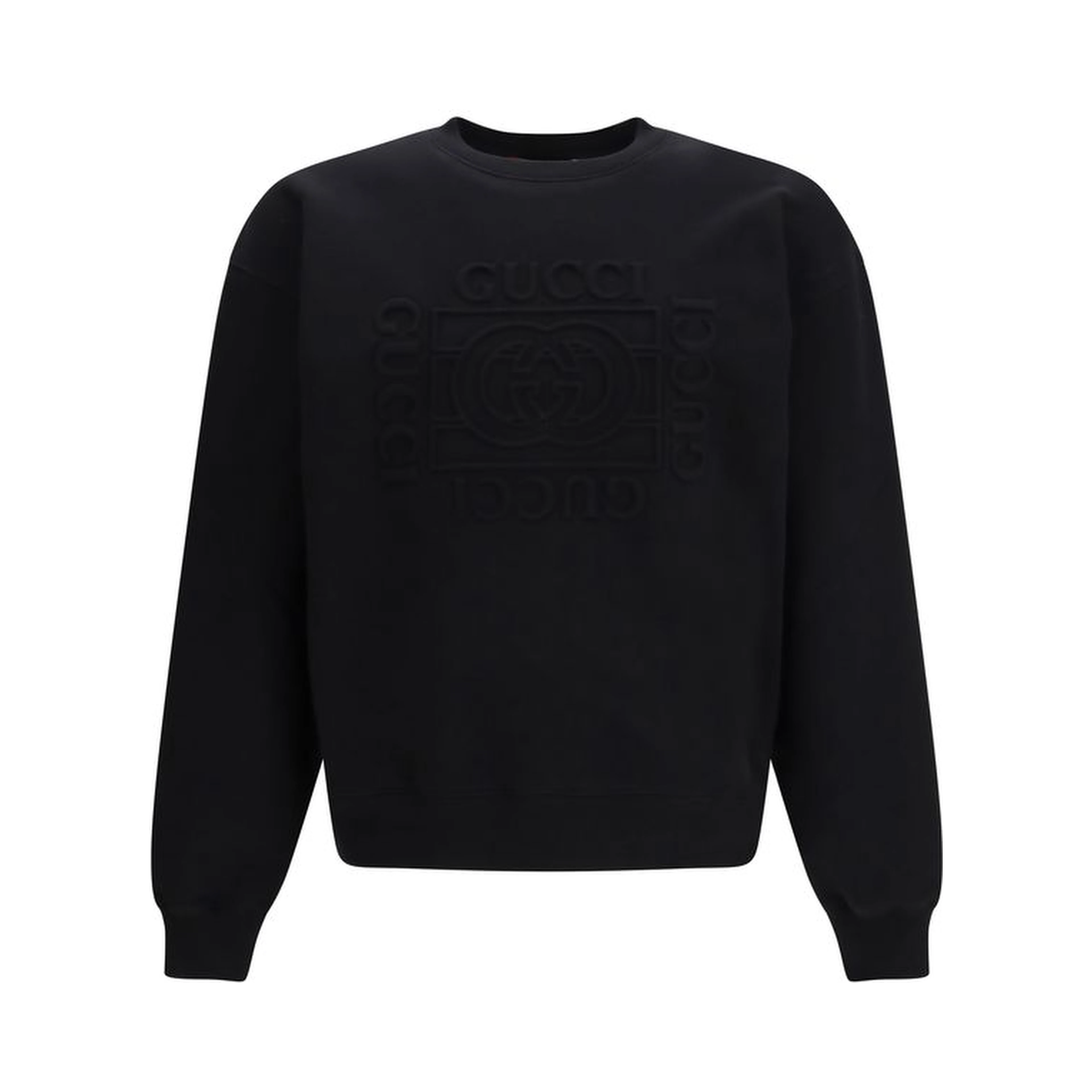 Black Cotton Sweatshirt