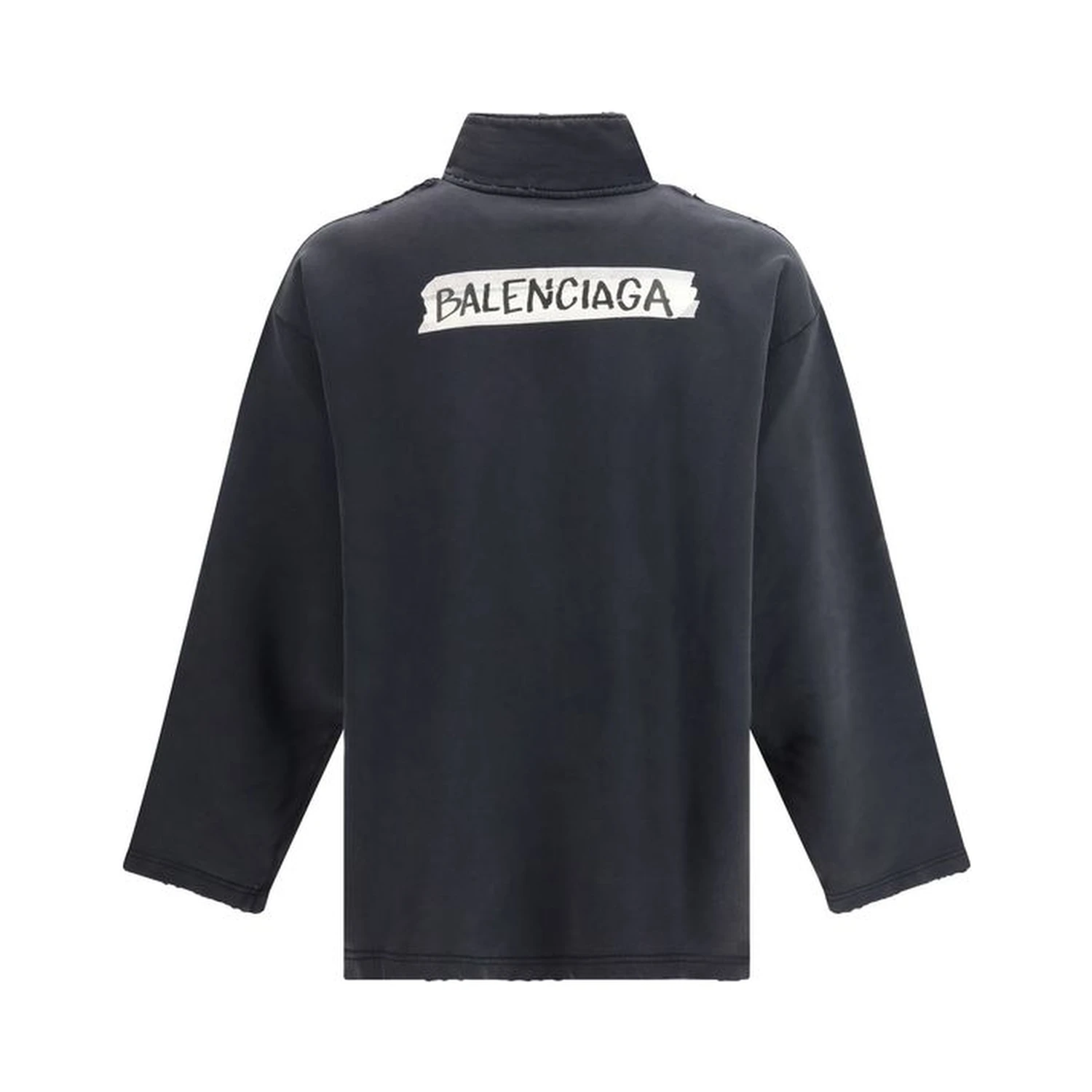 Black Cotton Sweatshirt