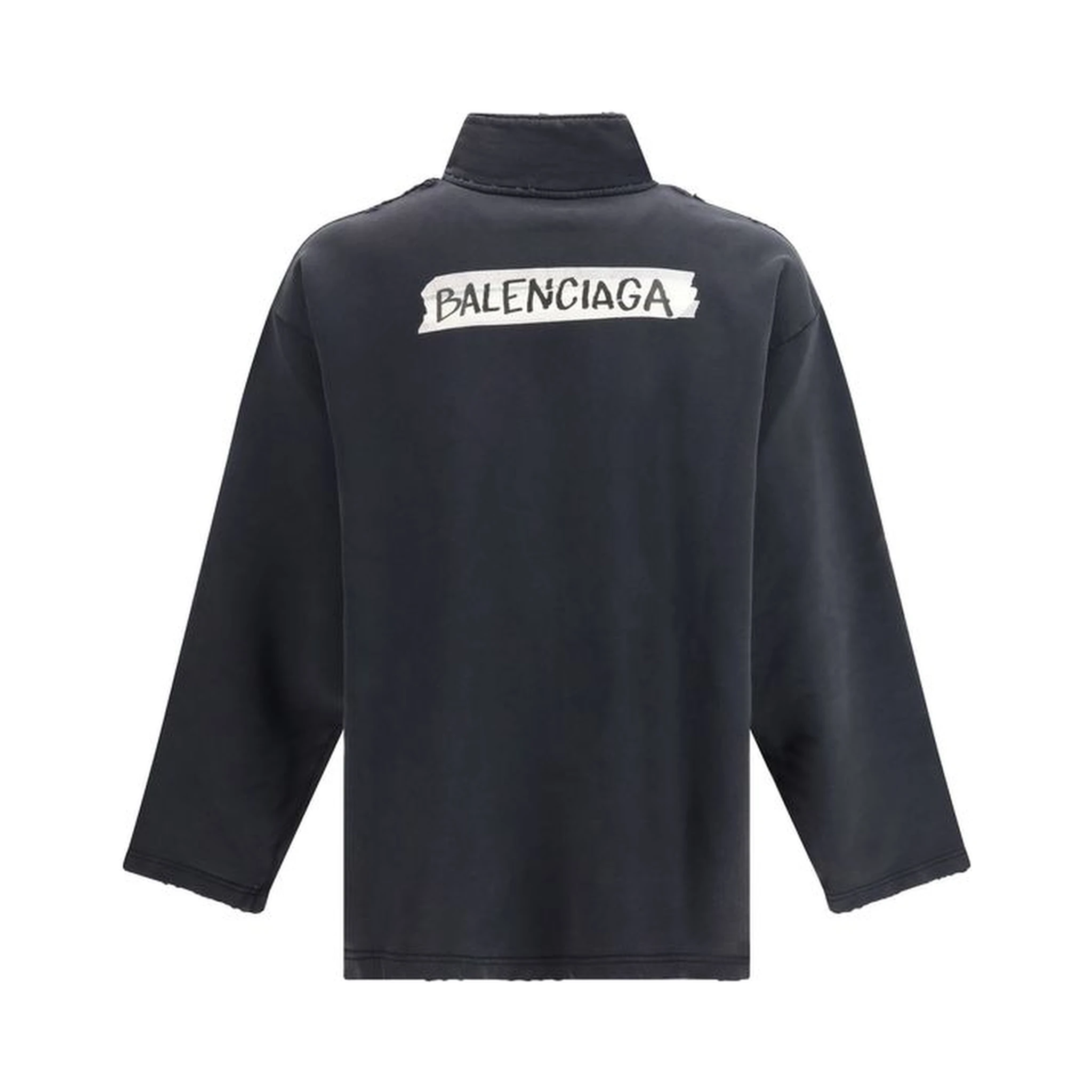 Black Cotton Sweatshirt