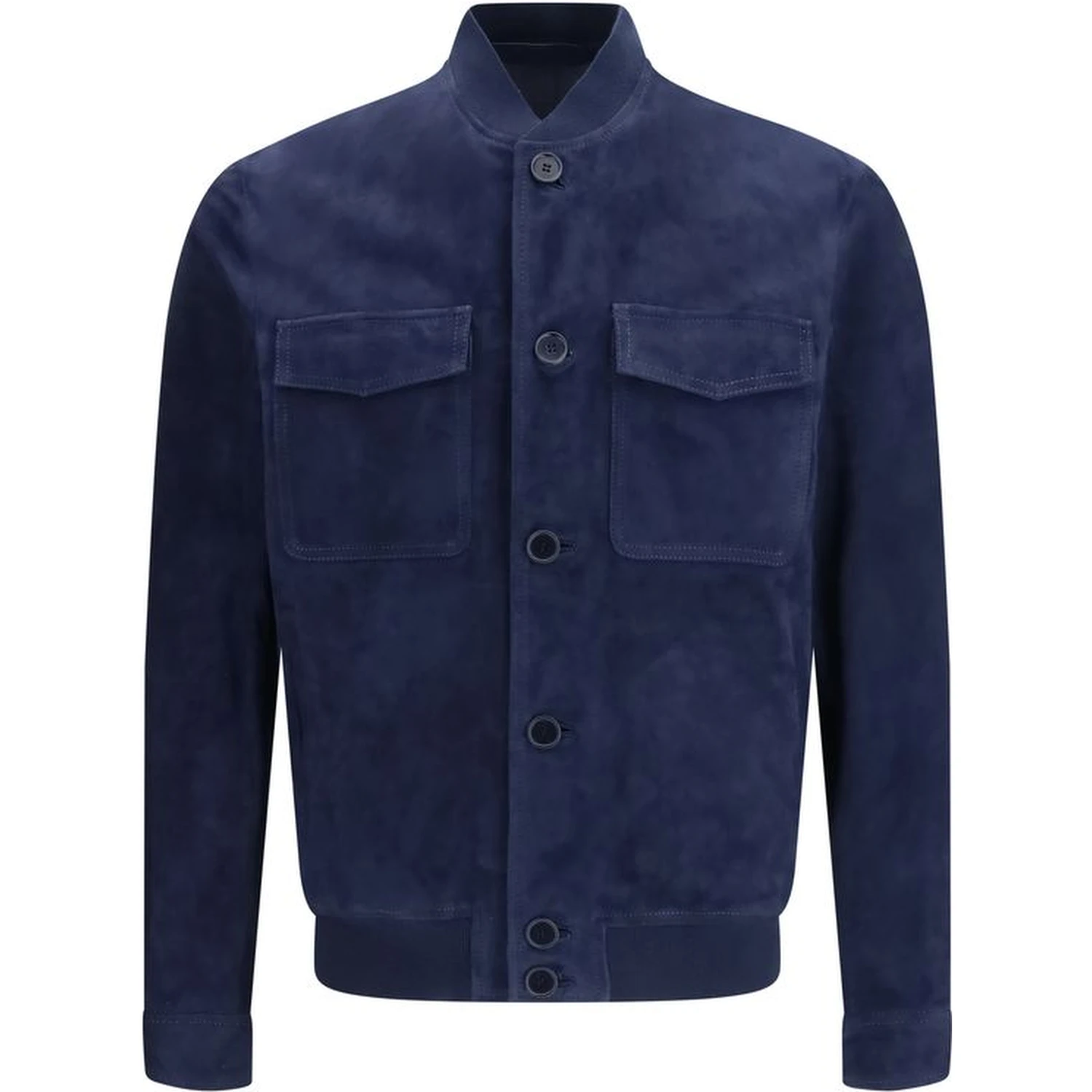 Blue Calf Leather Bos Taurus Shell Jacket