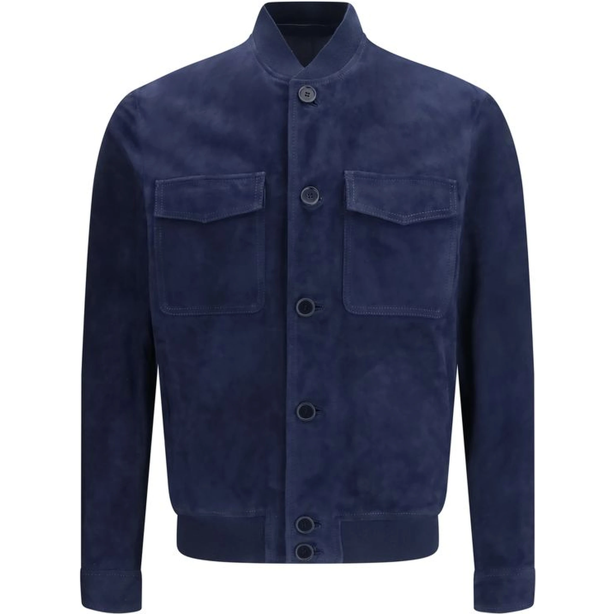 Blue Calf Leather Bos Taurus Shell Jacket