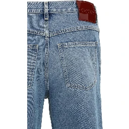 Light Blue Cotton Slim Fit Jeans
