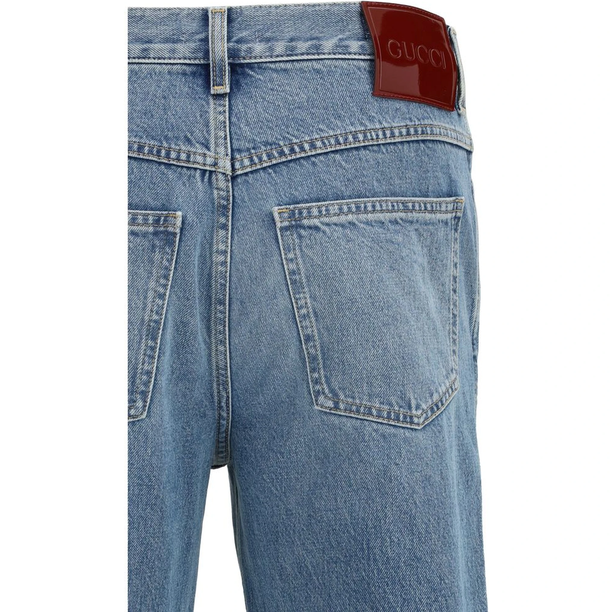 Light Blue Cotton Slim Fit Jeans