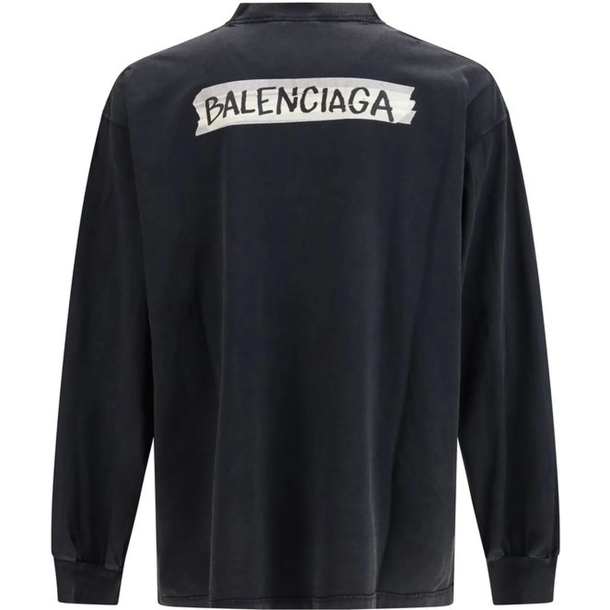 Black Cotton Sweatshirt