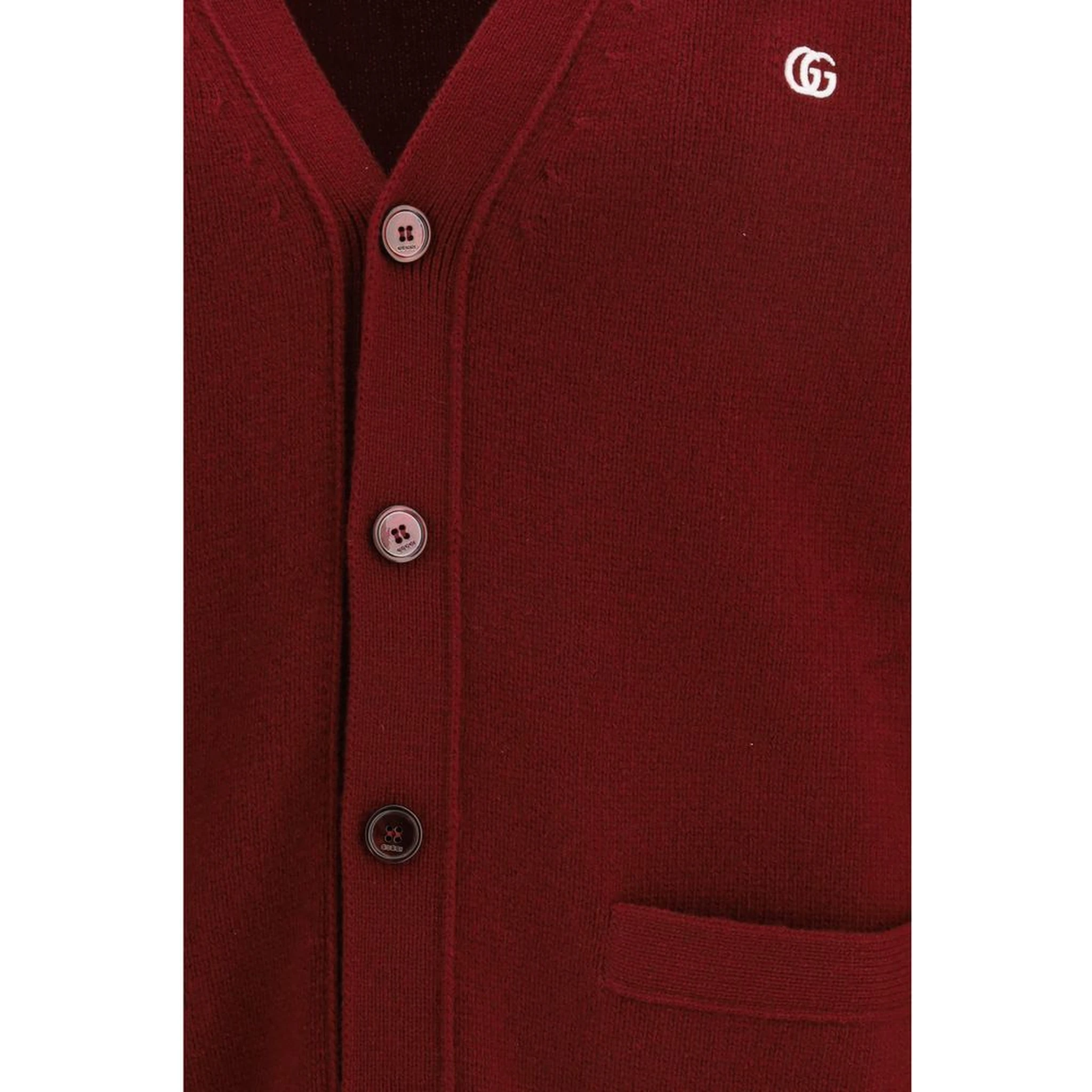 Bordeaux Wool Cardigan