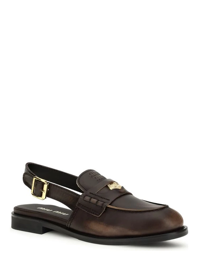 Brown Calf Leather Bos Taurus Slip-On Loafers alternative
