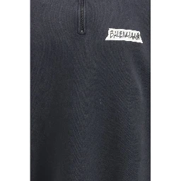 سويت شيرت قطني أسود