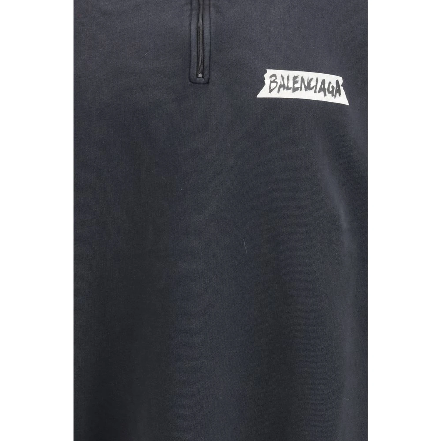 Black Cotton Sweatshirt