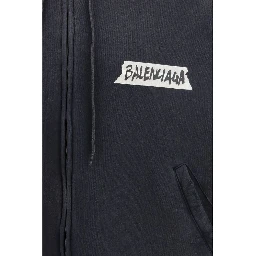 Black Cotton Sweatshirt