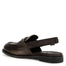 Brown Calf Leather Bos Taurus Slip-On Loafers