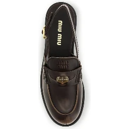 Brown Calf Leather Bos Taurus Slip-On Loafers
