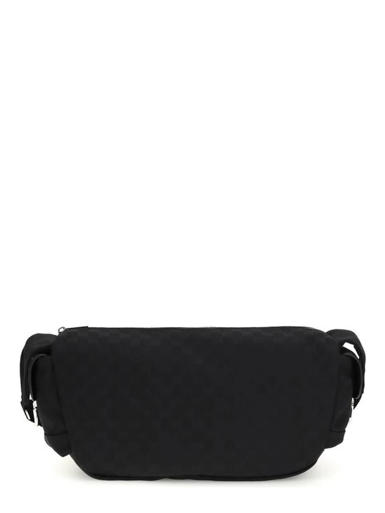 Black Fabric Shoulder Bag