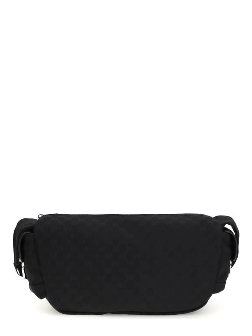 Black Fabric Shoulder Bag
