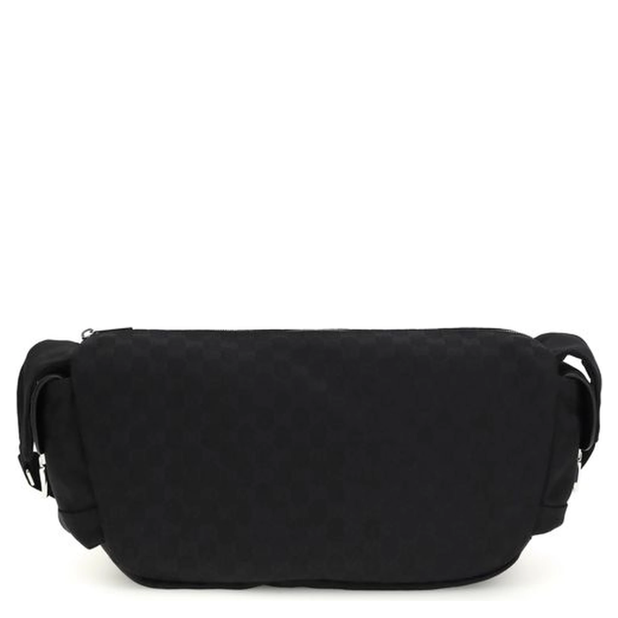 Black Fabric Shoulder Bag