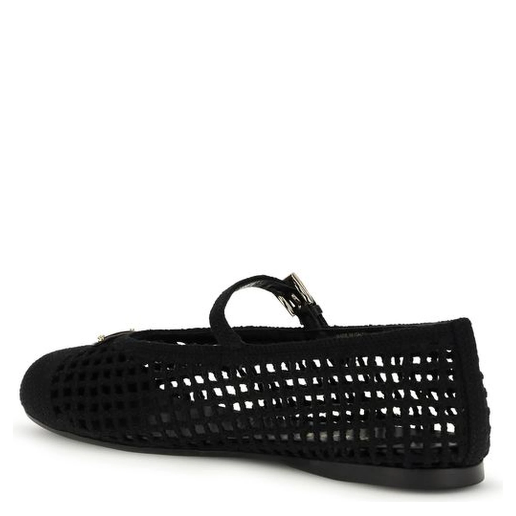 Black Cotton Ballet Flats