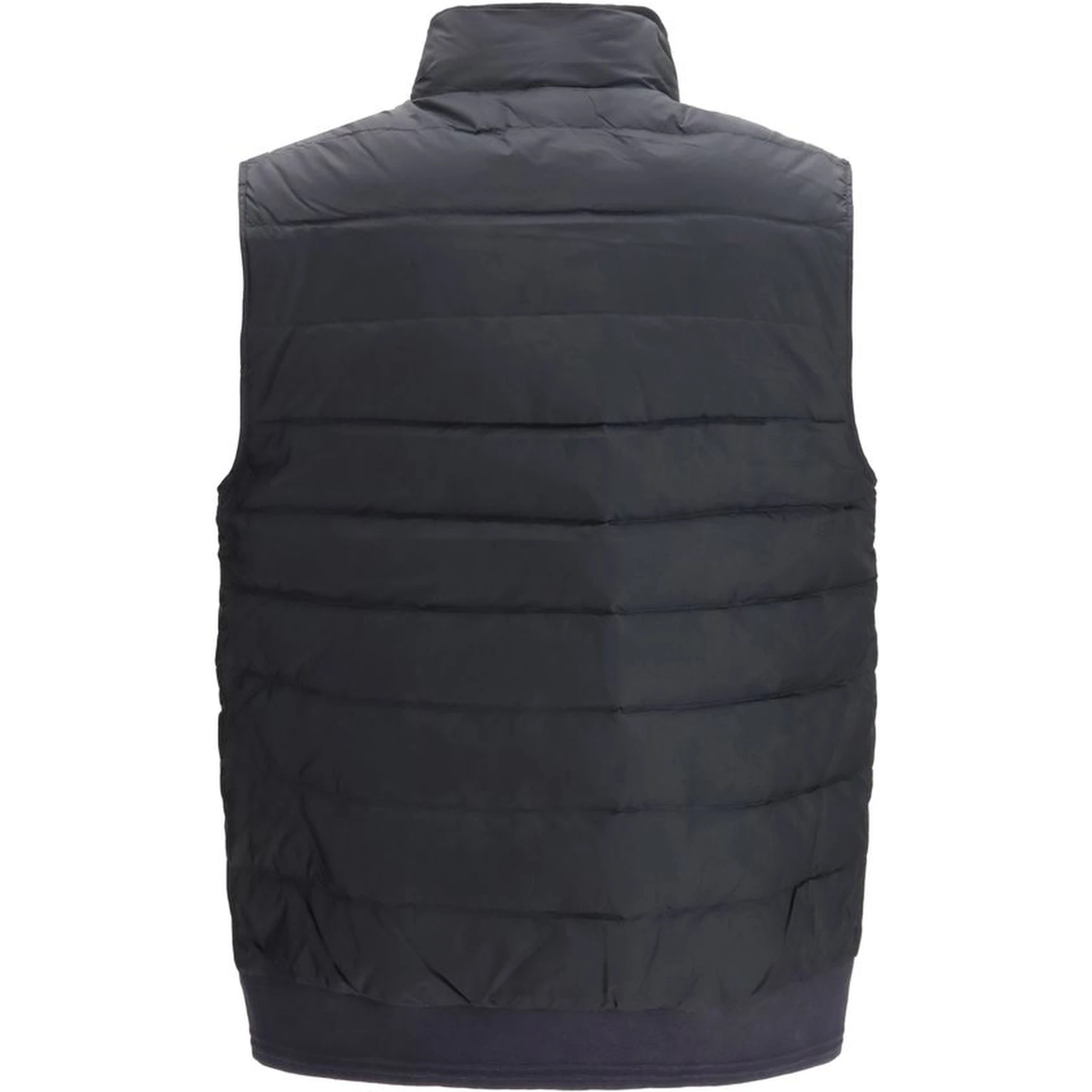Blue Recycled Polyamide Sleveless Jacket