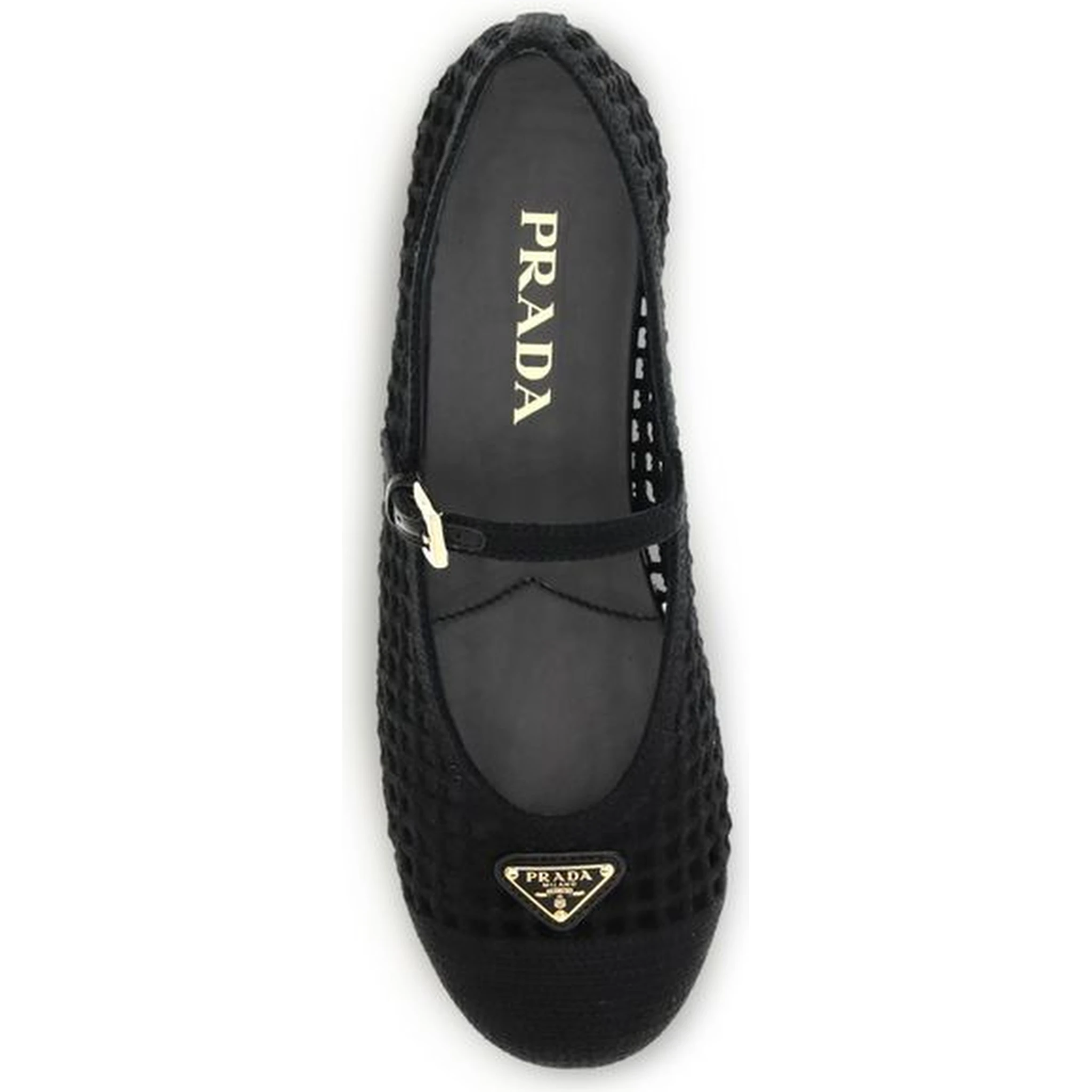 Black Cotton Ballet Flats