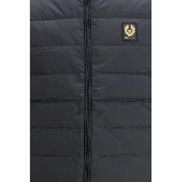 Blue Recycled Polyamide Sleveless Jacket