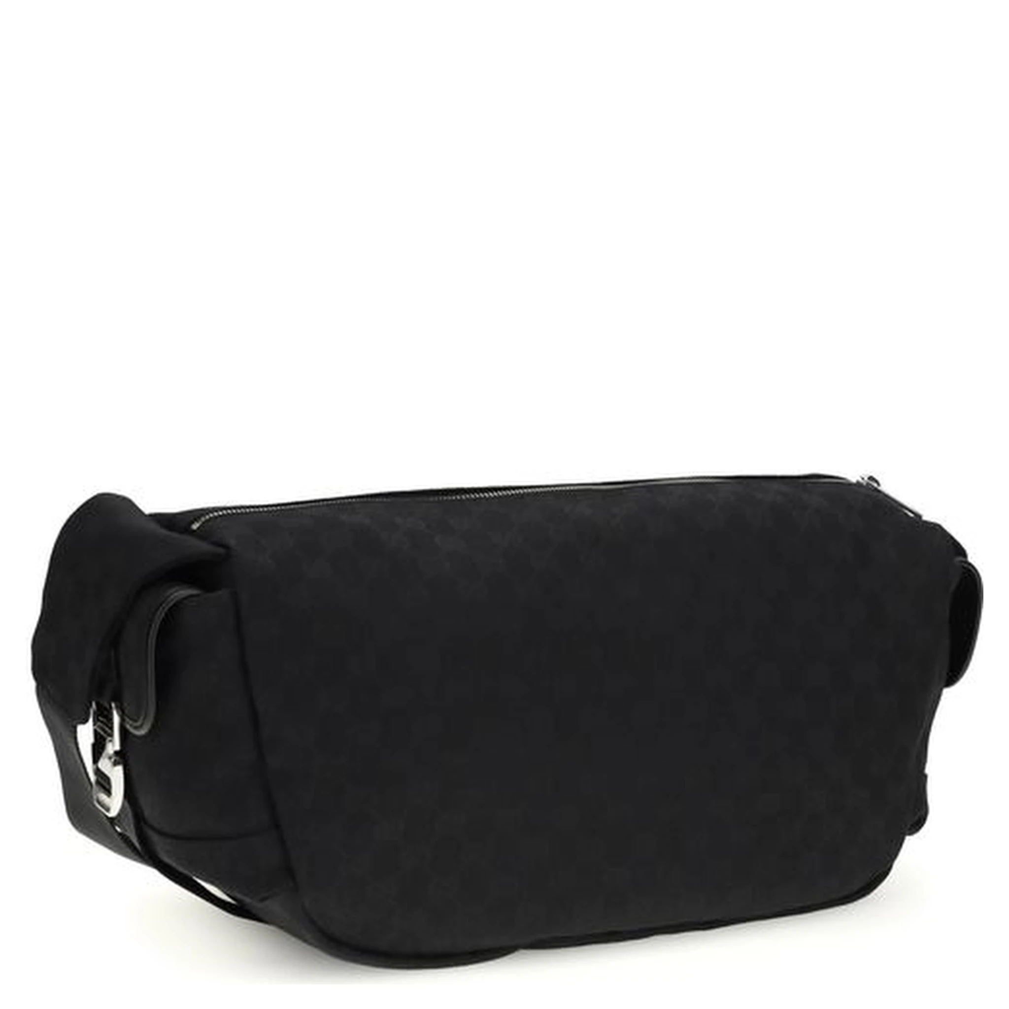 Black Fabric Shoulder Bag