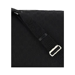Black Fabric Shoulder Bag