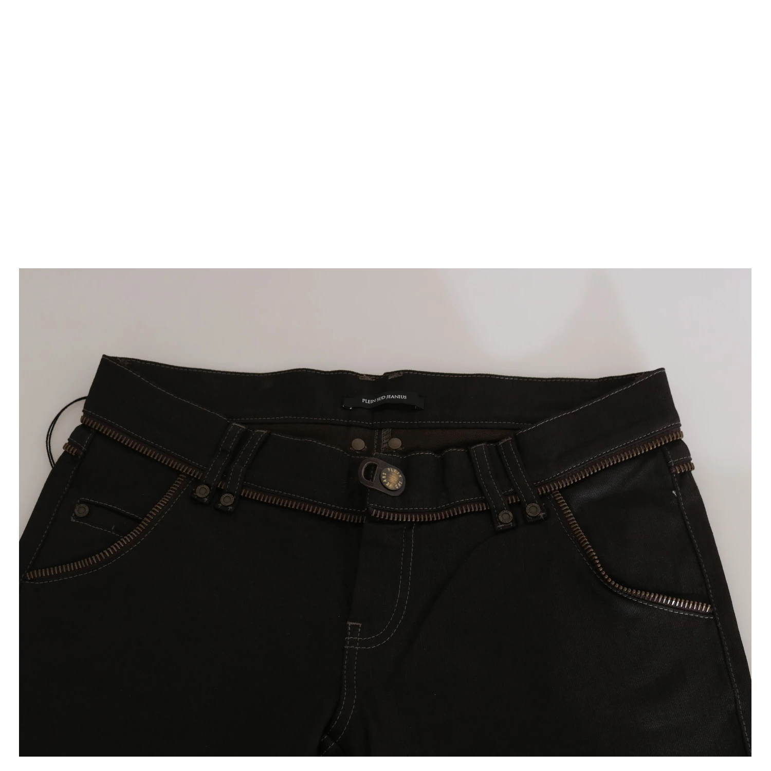 Cotton Black Mid Waist Skinny Denim Jeans