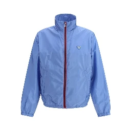 Blue Recycled Polyamide Shell Jacket