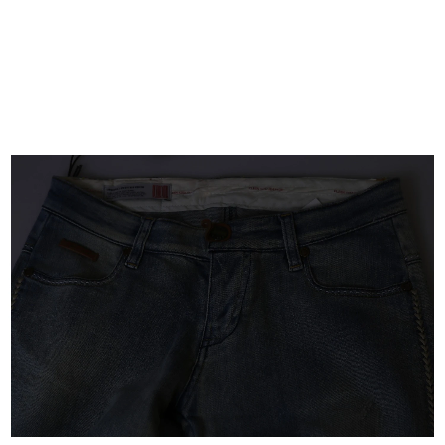 Light Blue Washed Mid Waist Skinny Denim Jeans