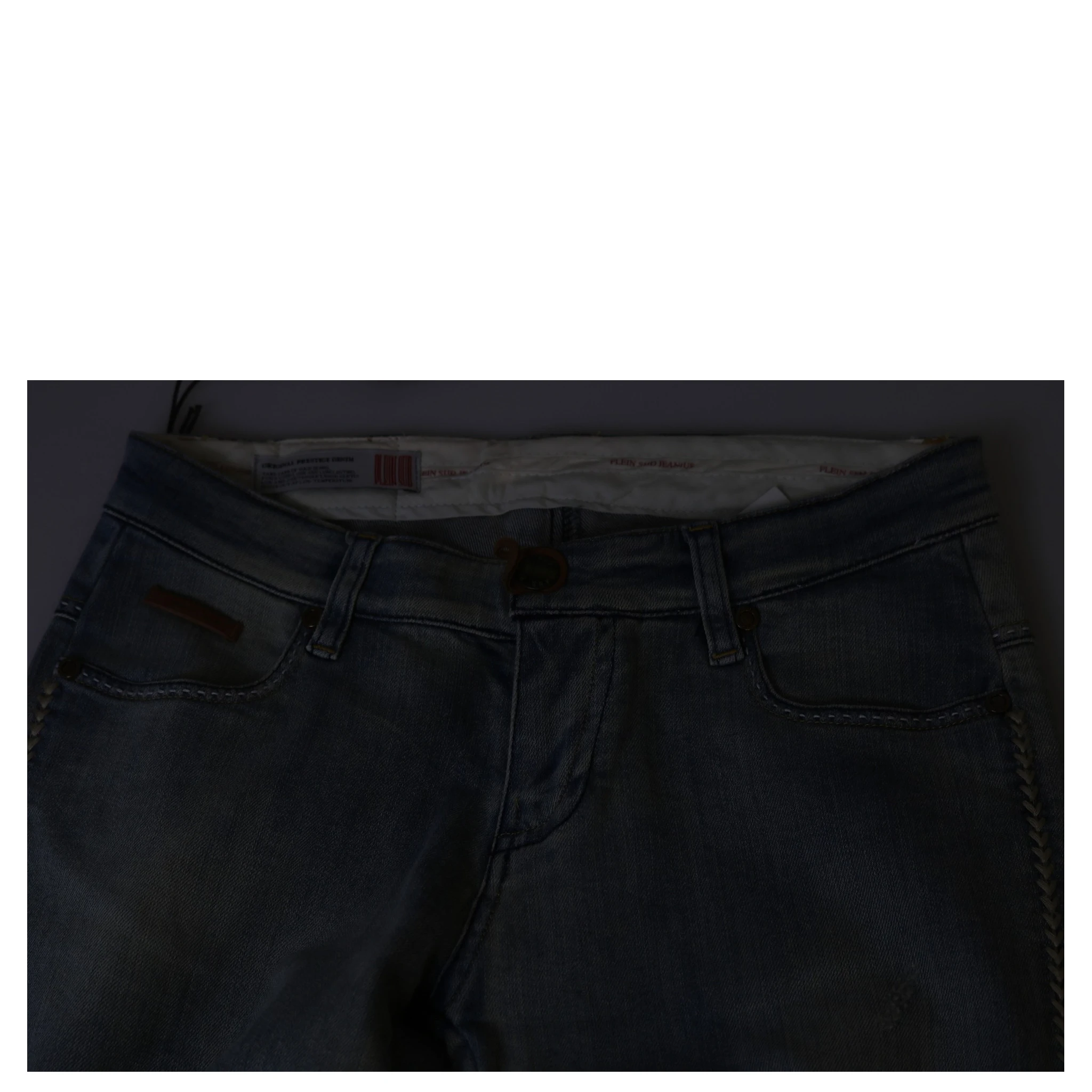 Light Blue Washed Mid Waist Skinny Denim Jeans