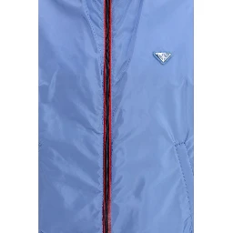 Blue Recycled Polyamide Shell Jacket