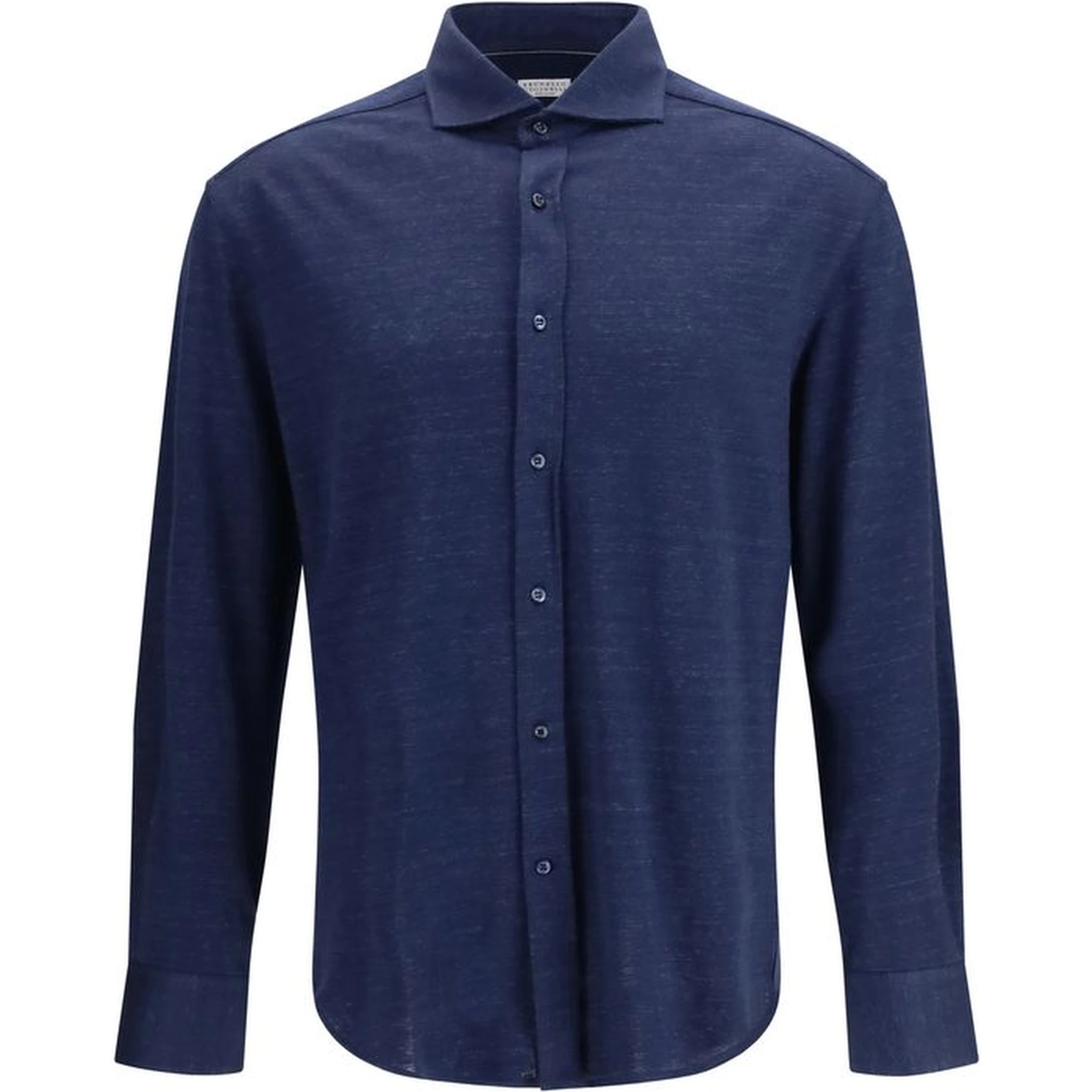 Blue Linen Dress Shirt