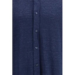 Blue Linen Dress Shirt