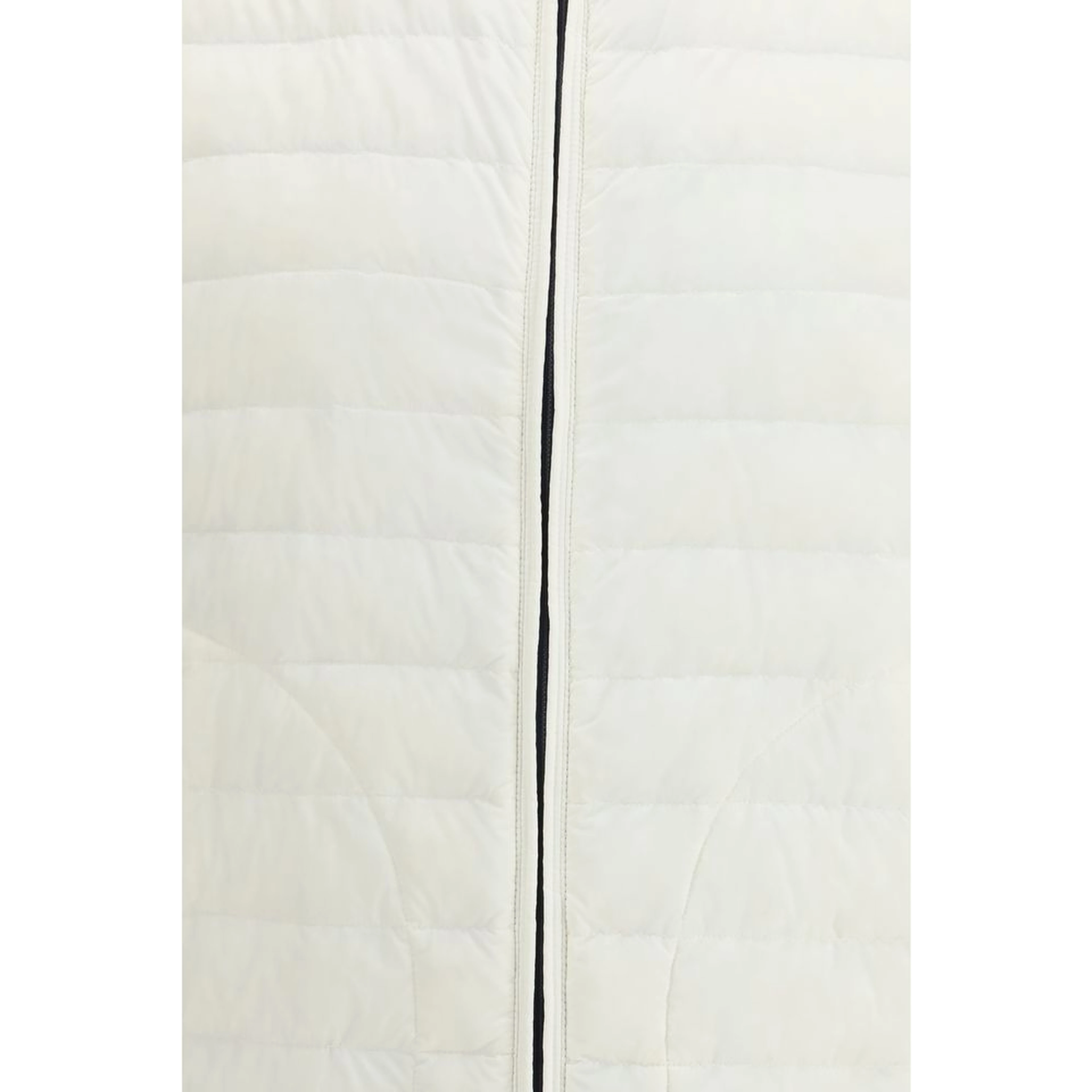 White Polyamide Sleveless Jacket