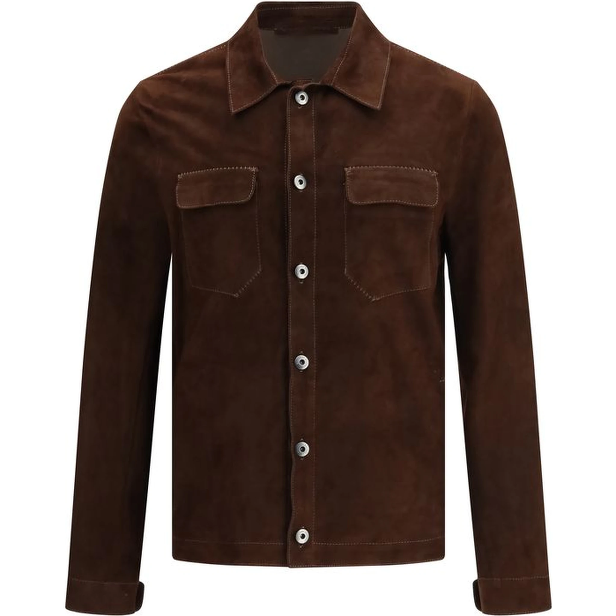 Brown Calf Leather Bos Taurus Bomber