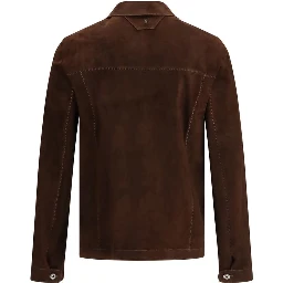 Brown Calf Leather Bos Taurus Bomber
