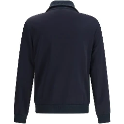 Blue Polyester Shell Jacket