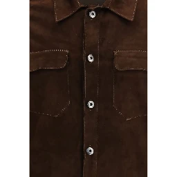 Brown Calf Leather Bos Taurus Bomber