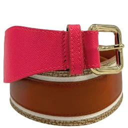 Pink Genuine Leather Women Belt