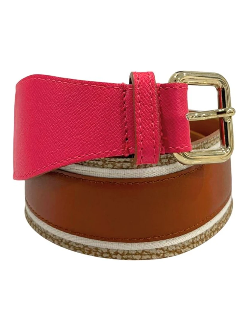 Pink Genuine Leather Women Belt