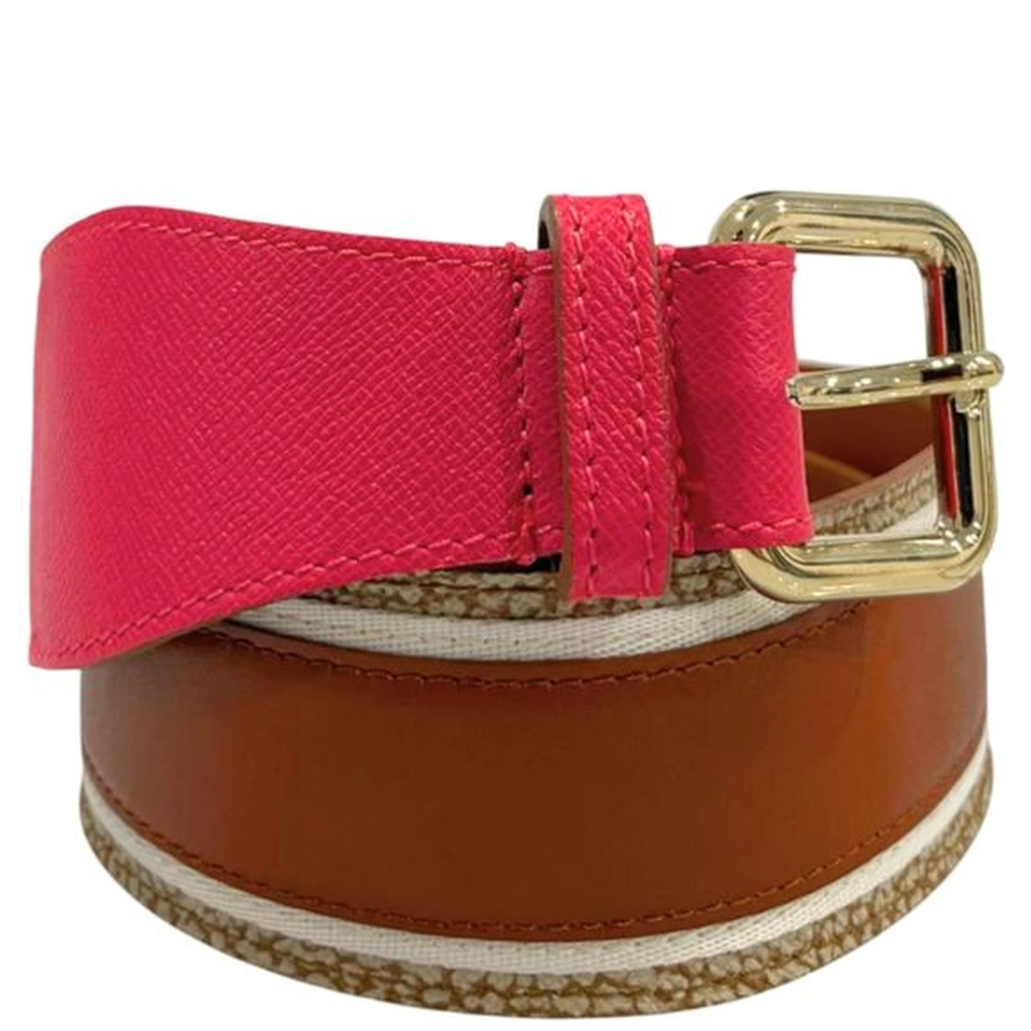 Pink Genuine Leather Women Belt