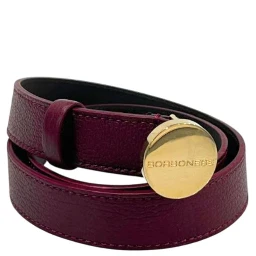 Red Genuine Leather Women's Belt