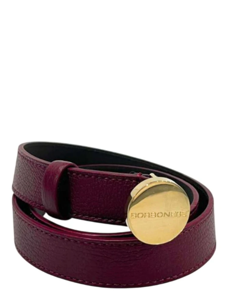 Red Genuine Leather Women's Belt