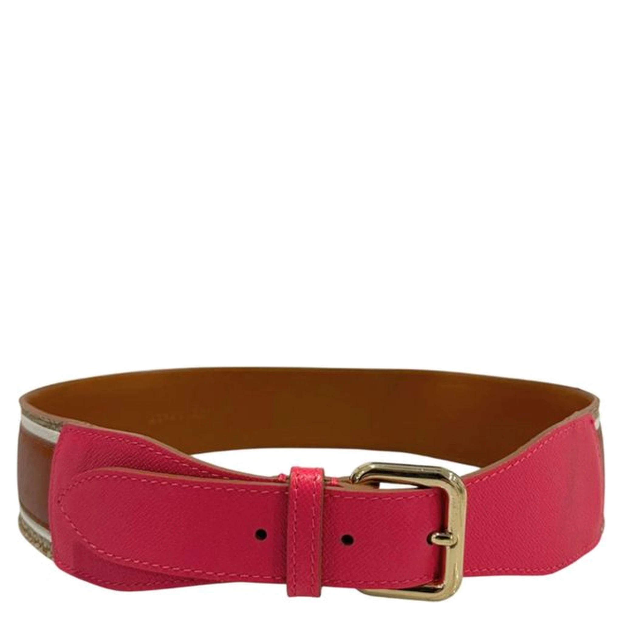 Pink Genuine Leather Women Belt