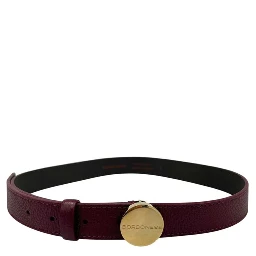 Red Genuine Leather Women's Belt