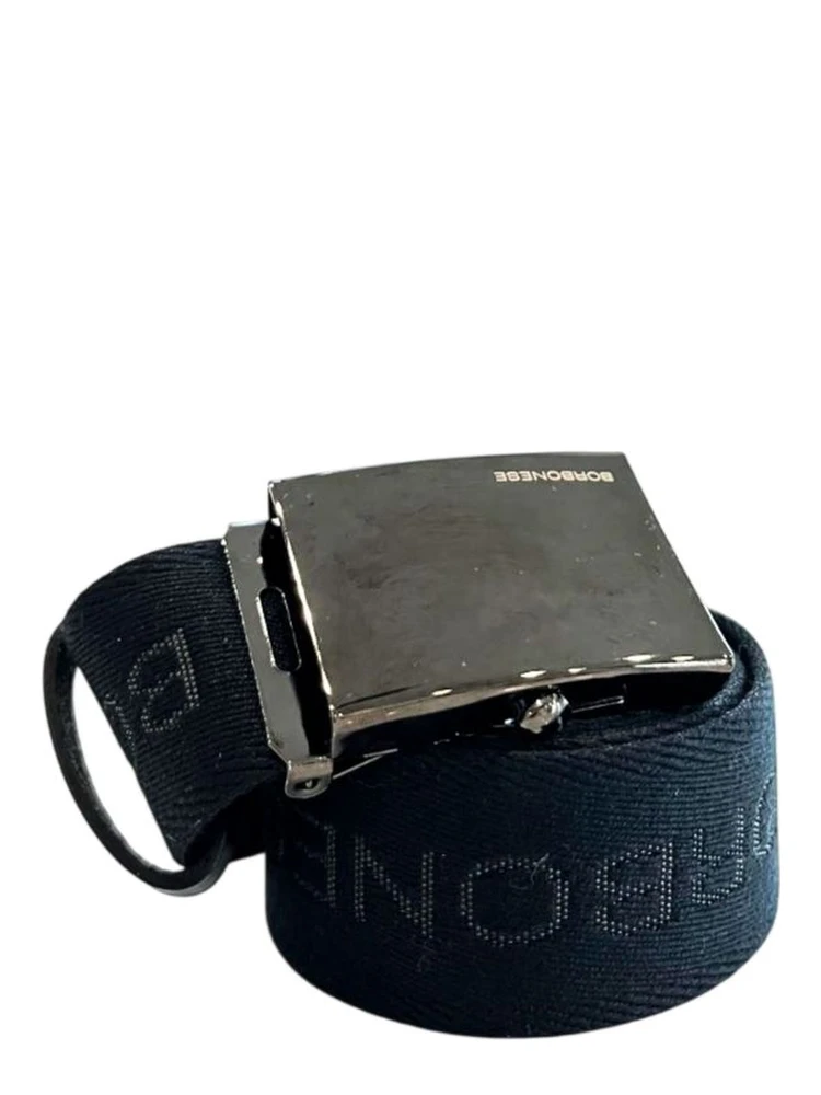 Black Polyester Men's Belt