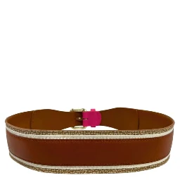 Pink Genuine Leather Women Belt