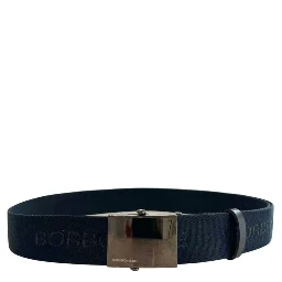 Black Polyester Men's Belt