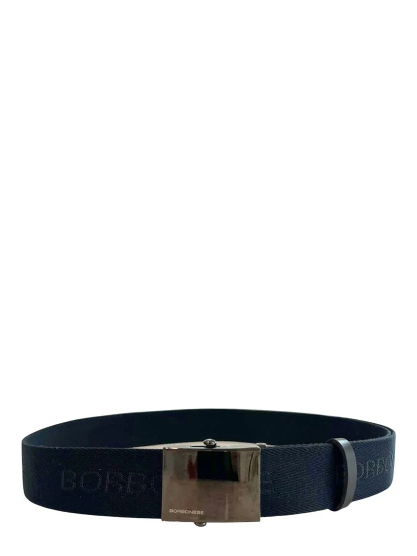 Black Polyester Men's Belt
